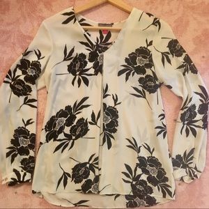 Vince Camuto Chiffon Floral Blouse